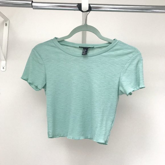 Turquoise Crop Top - Picture 1 of 4